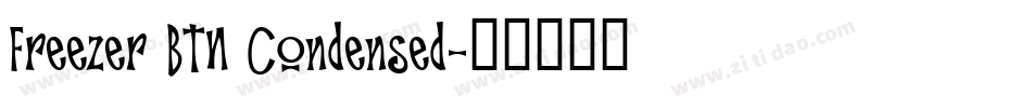 Freezer BTN Condensed字体转换